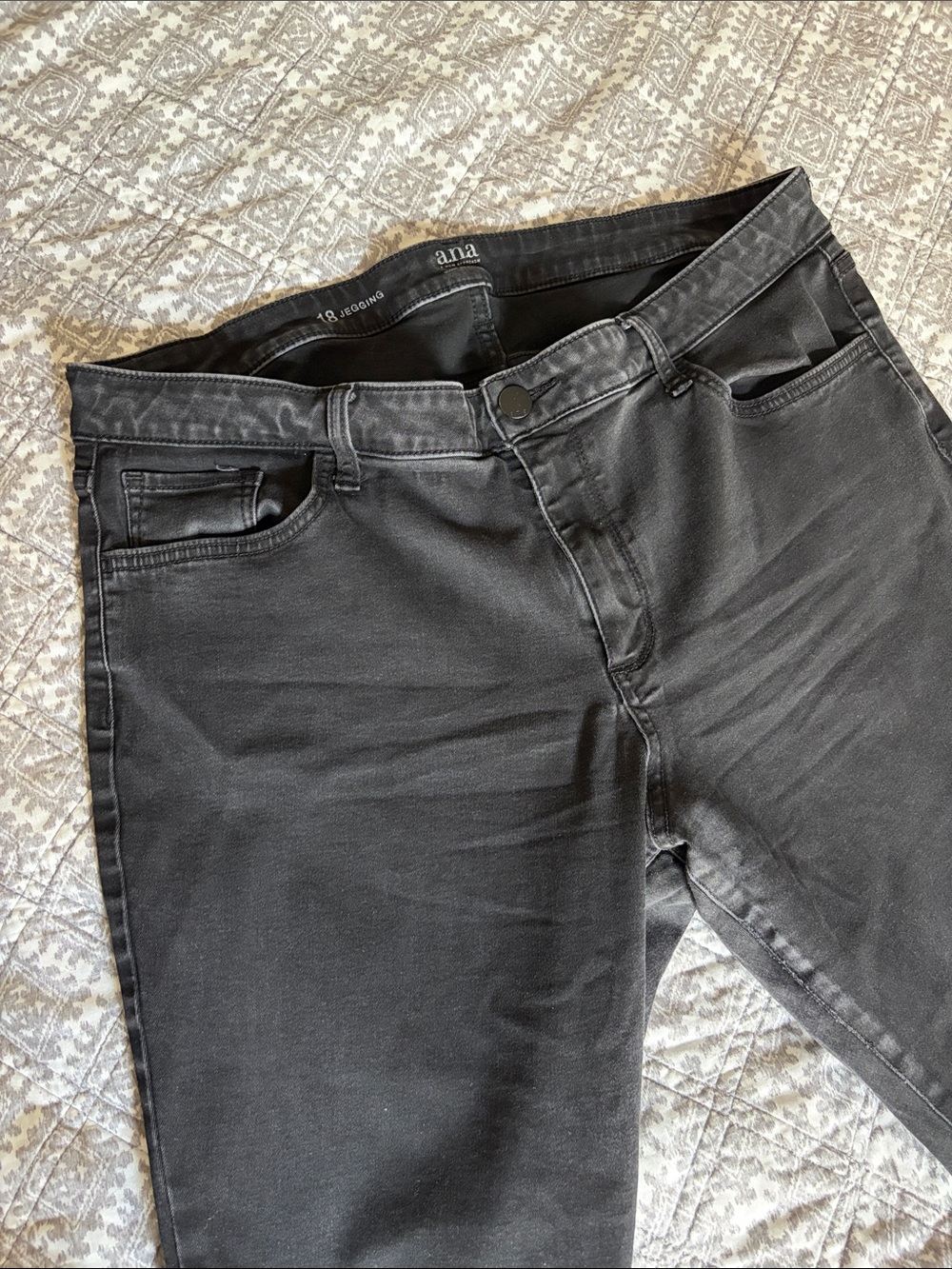 ana soft black wash denim skinny jeans Women’s 18